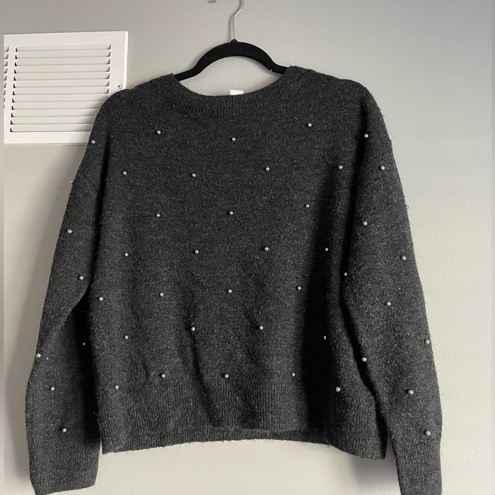 Beautiful blouse with beads. Sweater